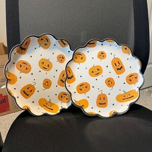 Halloween Pumpkin Plates